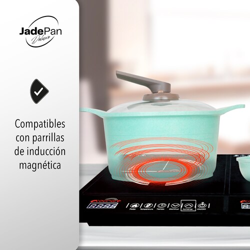 JADE PAN DELUXE JUEGO DE SARTENES JADE ANTIADHERENTE INDUCCIÓN COOK.
