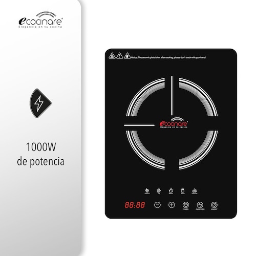 Parrilla Inducción Eléctrica Empotrable Ecocinare Individual