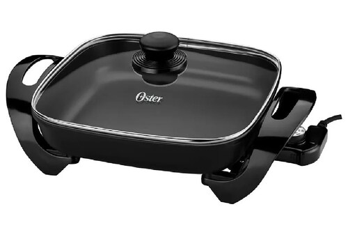 Sartén eléctrica a vapor Oster CKSTSK1712 negra 127V 60Hz