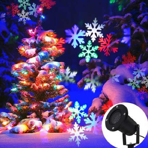 proyector led navideño 4 patrones distintos
