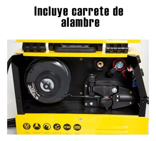 Máquina de Soldar Microalambre Inversora Electrodos 120 Gas Y Luz