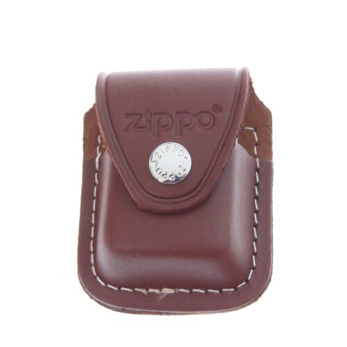 Zo17020 Zippo Funda De Piel Café Para Encendedor Estandar