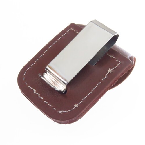 Zo17020 Zippo Funda De Piel Café Para Encendedor Estandar