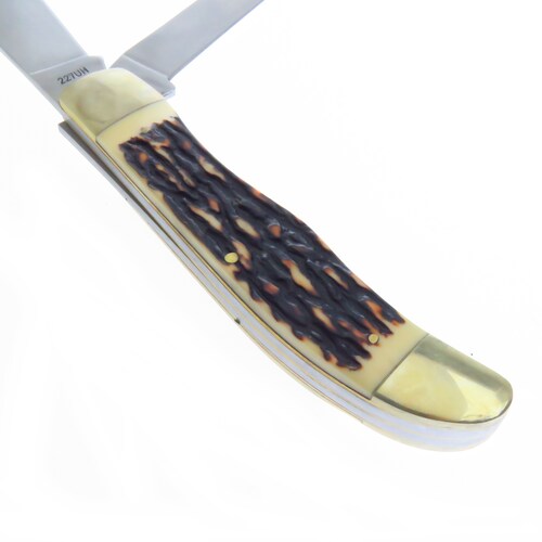 Sch227Uh Schrade Uncle Henry Hunter Navaja 2 Hojas Con Funda