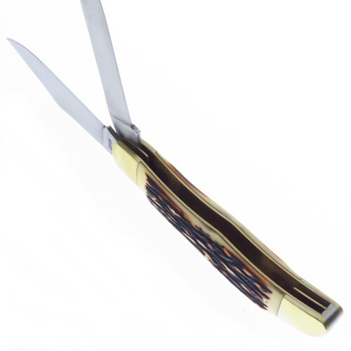 Sch227Uh Schrade Uncle Henry Hunter Navaja 2 Hojas Con Funda