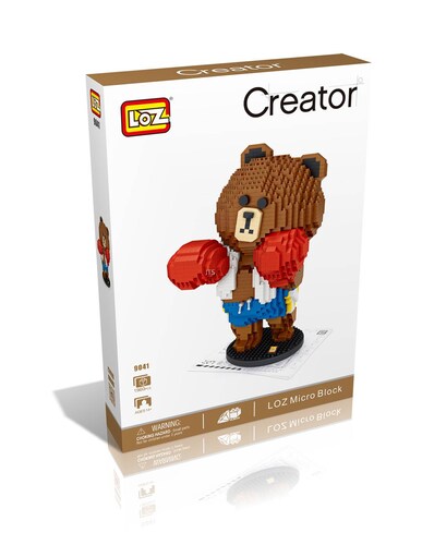 Kit Construcción 3D Bloques Oso Boxeador LOZ