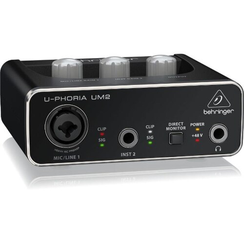 Interface De Audio Behringer U-PHORIA UM2.
