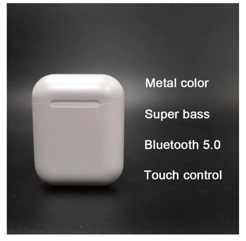 Audifonos Inpods 12 Bt5.0 Touch Control Inalámbrico (Rojo)