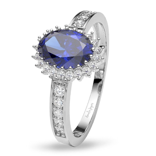 Anillo para dama en Oro Blanco de 10K Amelie Joyas