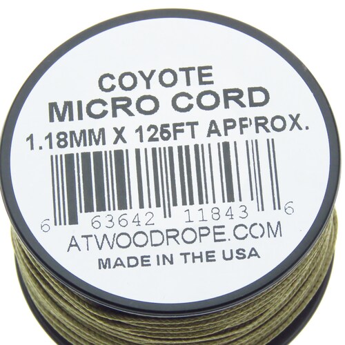 Rg1290 Rollo Parachute Cord Paracord Micro Cord Coyote.