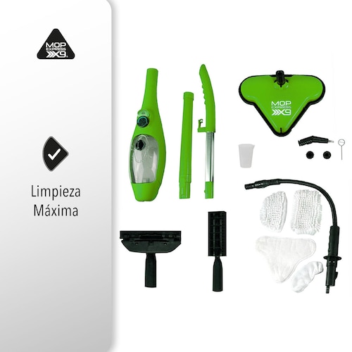 H2O Trapeador Limpiador Vapor Spin Magic Mop Express X9 Piso.