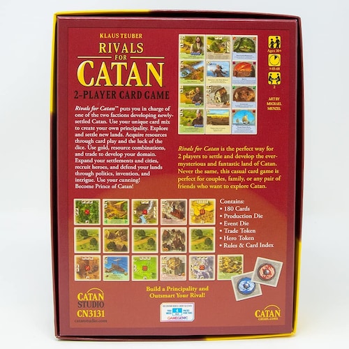 Juego de cartas Rivals for CATAN para 2 jugadores Base 