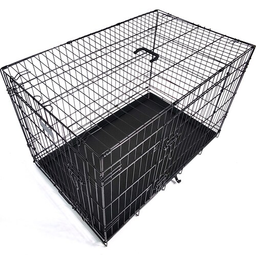 Transportadora Jaula Metalica Plegable 36 In Corral Perro Grande 92 cm 