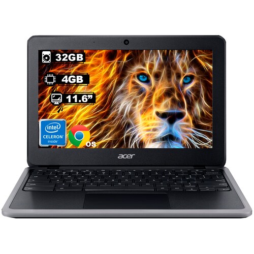 Laptop Acer Chromebook 311 C733-C2DS Intel Celeron 11.6" Ram 4GB Ram Disco Duro 32GB Chrome Os color Negro