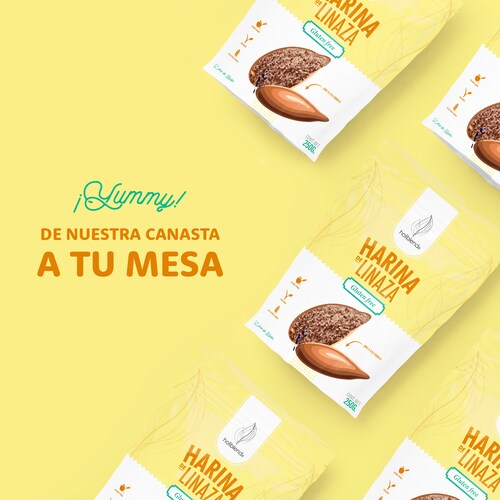 4 pack- Harina de Linaza- Holiblend- 250g cada una