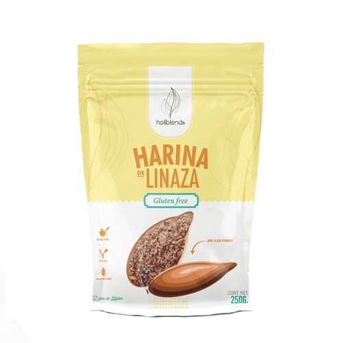 4 pack- Harina de Linaza- Holiblend- 250g cada una