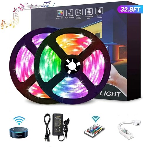 Tira De Luces Led Digital Inteligente 10 M C/control Remoto