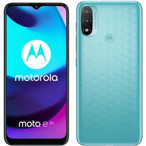 COMBO DE 2 CELULARES MOTOROLA MOTO E20 32GB 2GB Azul Aqua