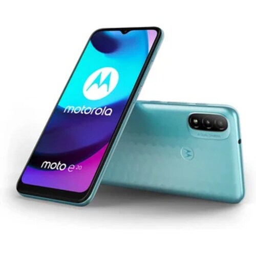 COMBO DE 2 CELULARES MOTOROLA MOTO E20 32GB 2GB Azul Aqua