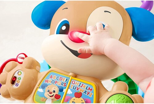 Fisher Price Ríe y Aprende Perrito Andadera de Aprendizaje