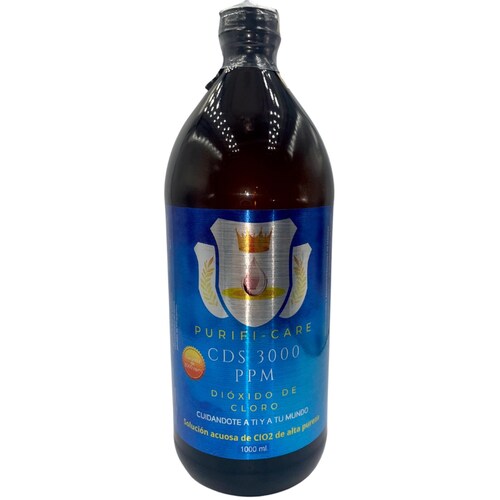 Dioxido de cloro CDS 3000 ppm Purifi-Care 1 Litro