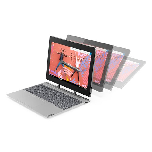 Tablet Lenovo Ideapad D330-10IGM 10.1 pulgadas Intel Celeron N4020 Disco duro 64 GB Ram 4 GB Windows 10 Pro Color Plata