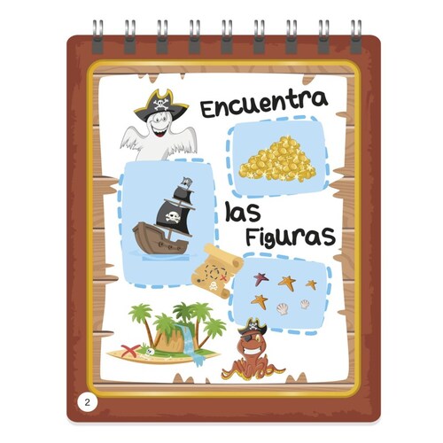 Libreta Color Splash con Pluma Mágica Piratas