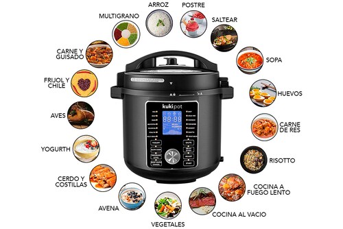 Equipos para cocinar al vacío en casa: Control manual con termómetro digital