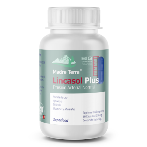 Lincasol Plus 60 Caps Presión Arterial Corazón Hipertensión