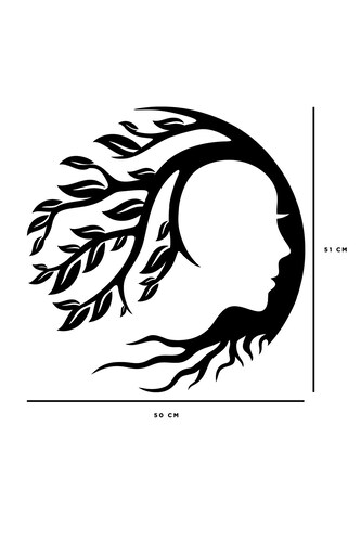 Cuadro 3d Decorativo ANGELOZANOMadera. Adorno De Pared Mujer Hojas Artesanal Mdf