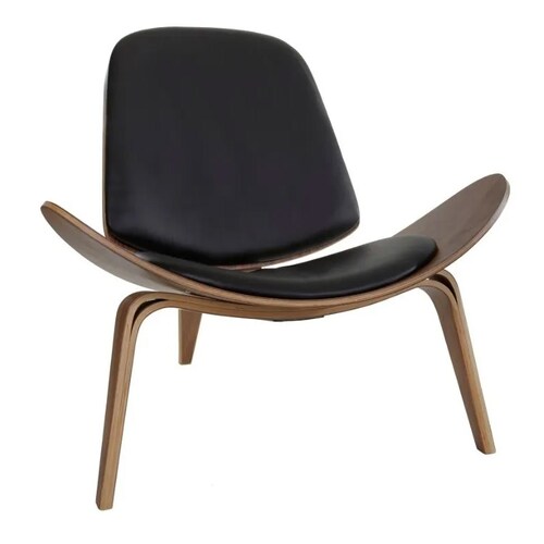 Silla Eames Wegner Nogal Con Negro Comedor Sillas Moderna Minimalistas Retro