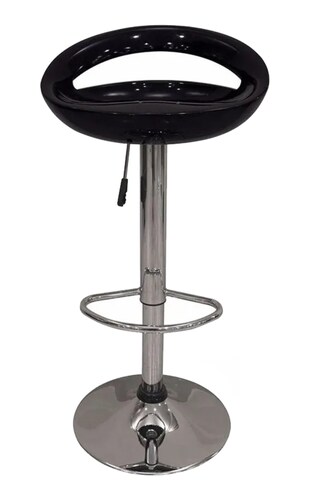 Banco Hidráulico Remus Negro Sillas Altas Para Barra Minimalista Lounge