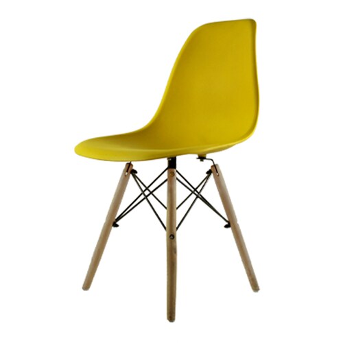 Set 4 Sillas Eames Hogar Oslo Amarillo Mundo In