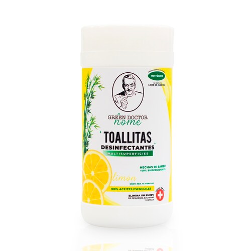 3 Pack- Toallitas Sanitizantes- Green Doctor-45 Toallitas cada uno