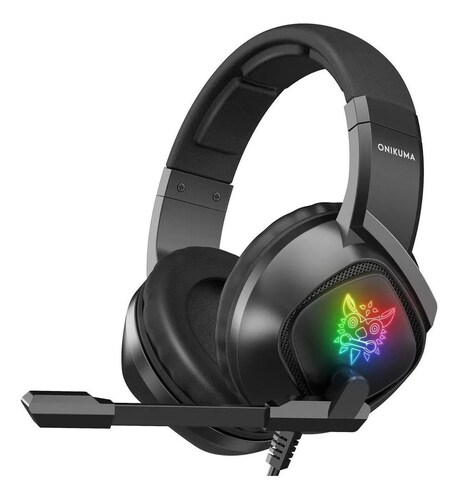 Audífonos gamerAudífonos gamer Onikuma K19 negro con luz rgb LED Onikuma K19 negro con luz rgb LED