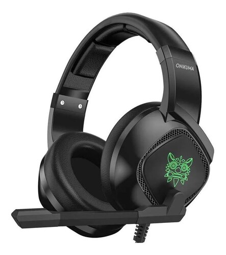 Audífonos gamerAudífonos gamer Onikuma K19 negro con luz rgb LED Onikuma K19 negro con luz rgb LED
