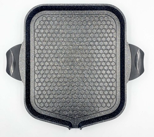 Comal Della Cuadrado Mármol 34 Cm C/Salida Queen Sense