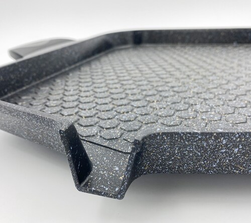 Comal Della Cuadrado Mármol 34 Cm C/Salida Queen Sense