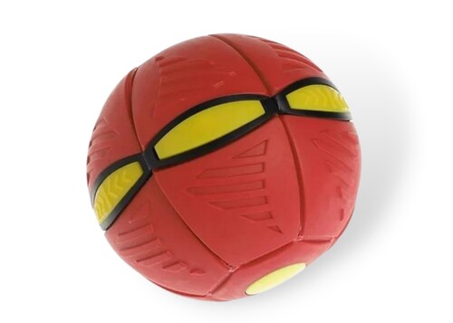 Pelota mágica Plegable, Frisbee, con luz led (Rojo)