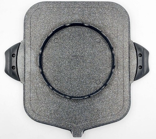Comal Della Cuadrado Mármol 34 Cm C/Salida Queen Sense