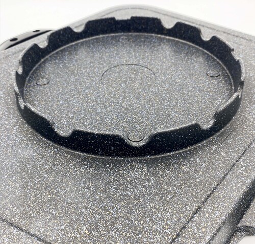Comal Della Cuadrado Mármol 34 Cm C/Salida Queen Sense