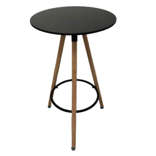 MESA ALTA REDONDA TIPO BARRA MINIMALISTA ESTILO EAMES