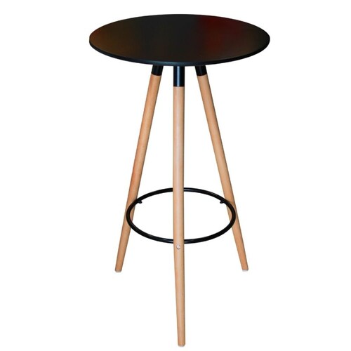 MESA ALTA REDONDA TIPO BARRA MINIMALISTA ESTILO EAMES