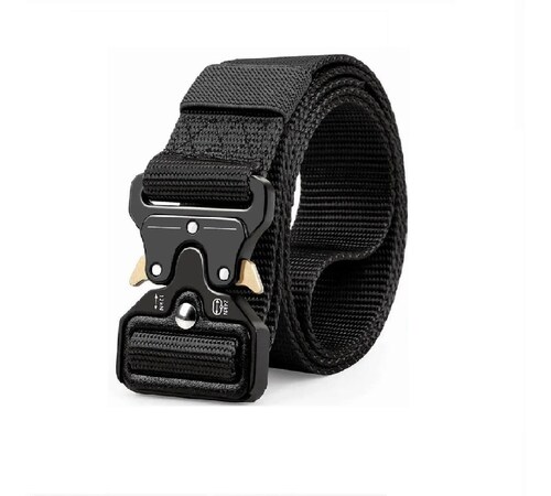 Ajustable Cinturón Táctico Militar Negro 