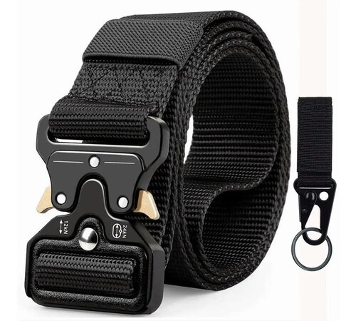Ajustable Cinturón Táctico Militar Negro 