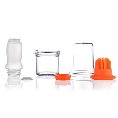 Brocha Dispensador de Silicón para Aceite Color Rosa.