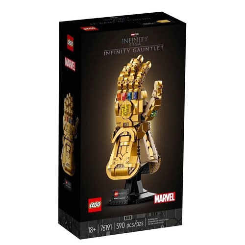 Set de construcción Lego Marvel Infinity gauntlet 590 piezas Guante del Infinito