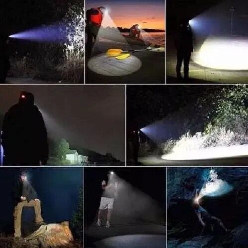 Lampara Minera Minero Led T6 Recargable Cabeza 2000 Lumens