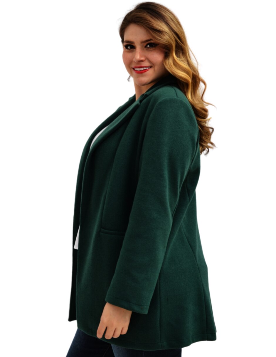 Abrigo Roman Fashion tipo blazer en talla extra para mujer 2793