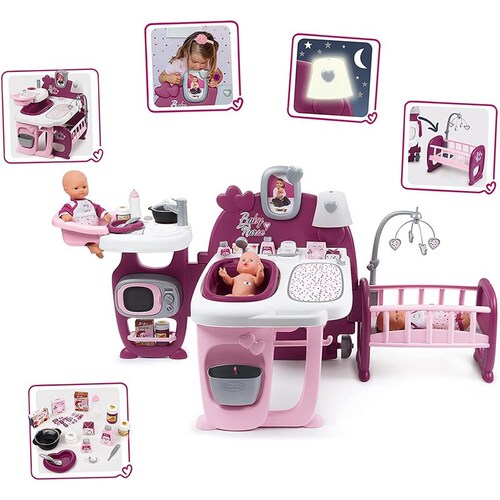 Cuidado de Bebes - Baby Nurse Rol Play Azul 88 Accesorios Luz y Sonidos